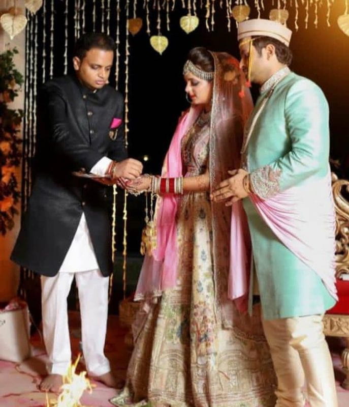 Sugandha Mishra with Sanket Bhosale Wedding