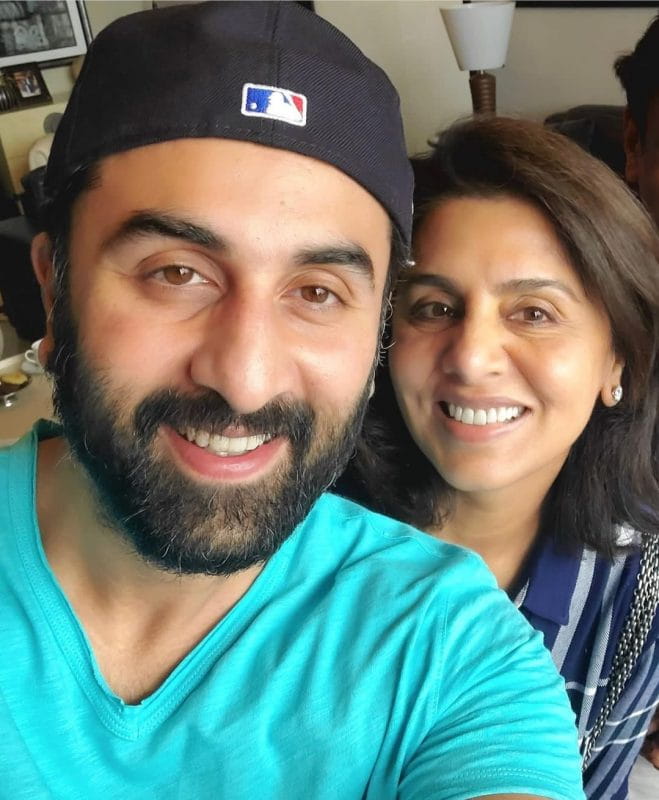 Neetu Kapoor with Ranbir Kapoor