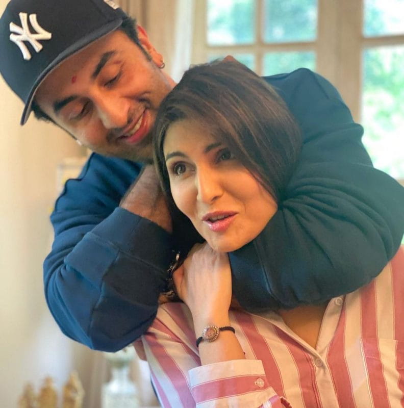 Neetu Kapoor with Ranbir Kapoor