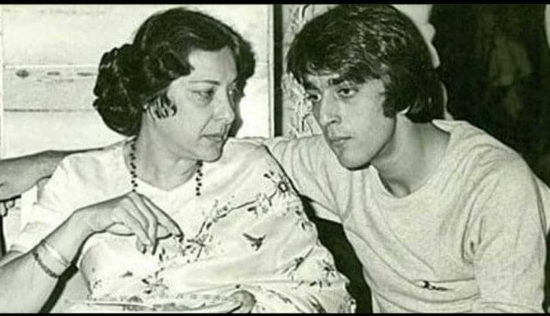 Sanjay Dutt With His Mother Nargis Dutt