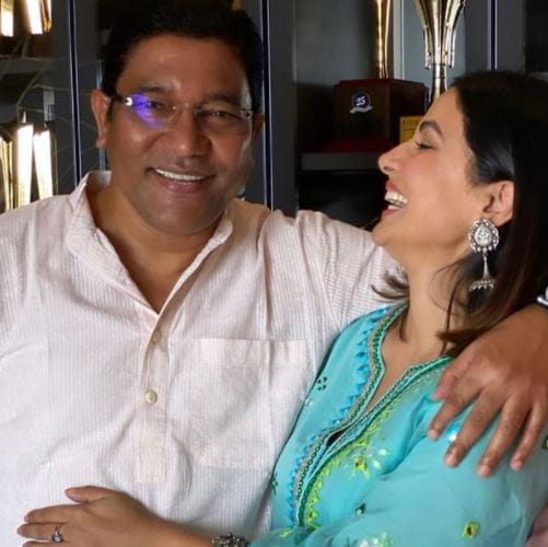 Hina Khan With Her Father