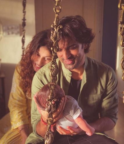 Mohit Malik And Aditi With Son Ekbir