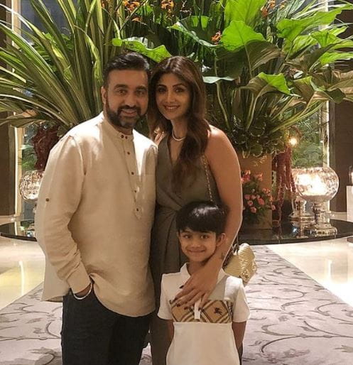 Shilpa Shetty and Raj Kundra With son Viaan