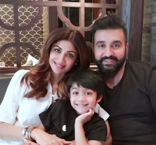 Shilpa Shetty and Raj Kundra With son Viaan