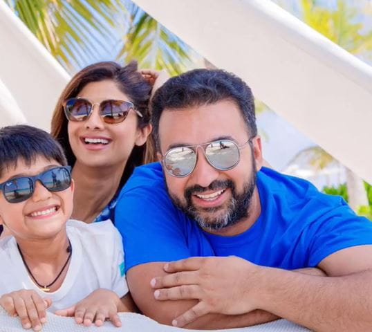 Shilpa Shetty and Raj Kundra With son Viaan