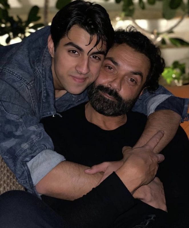 Bobby Deol With His Son Aryaman