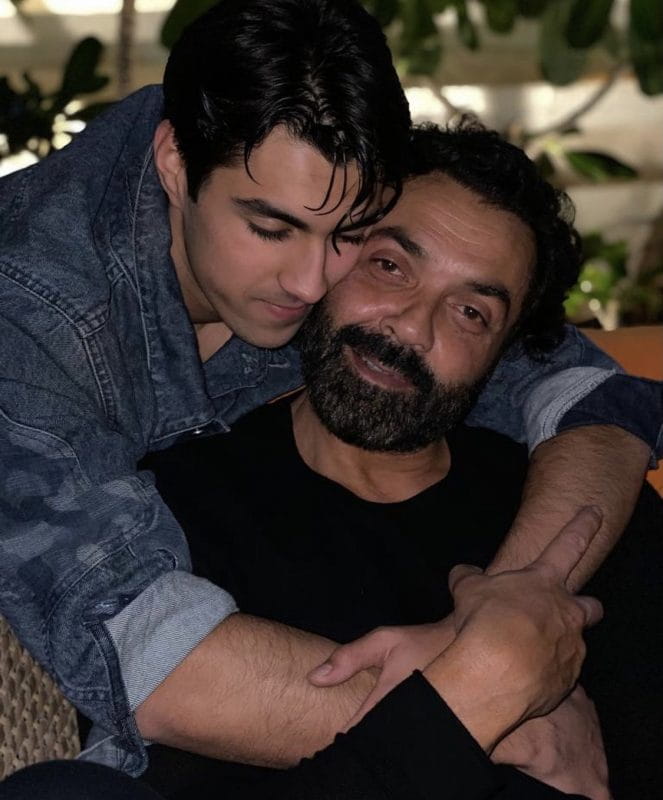 Bobby Deol With His Son Aryaman