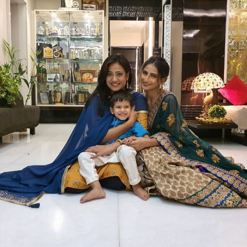 Shweta Tiwari With Her Daughter Palak Tiwari And Son Reyansh