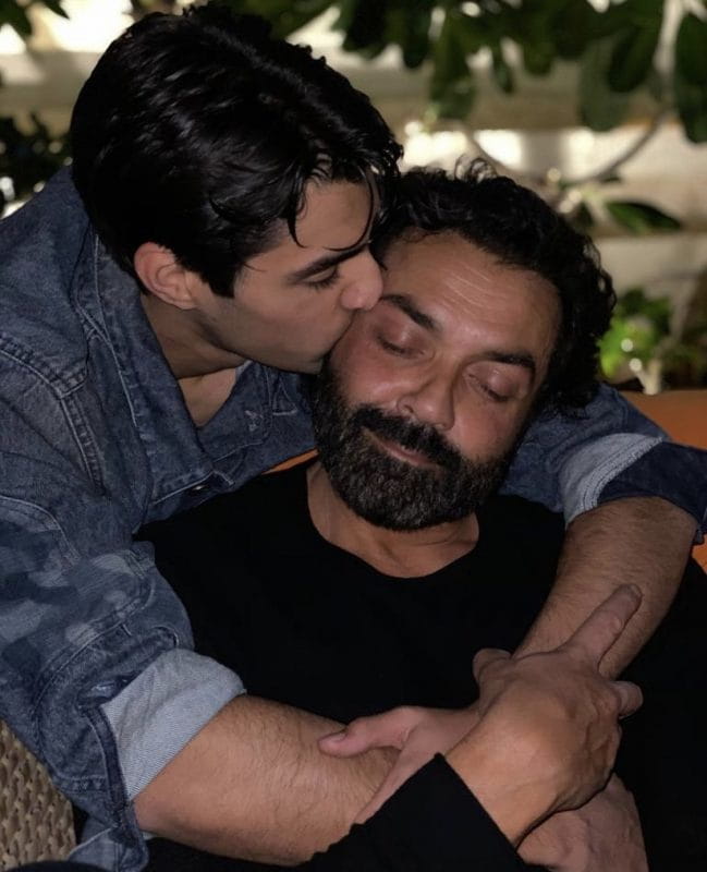 Bobby Deol With His Son Aryaman