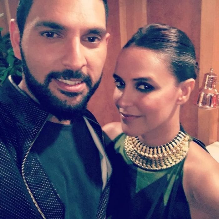 Yuvraj Singh and Neha Dhupia