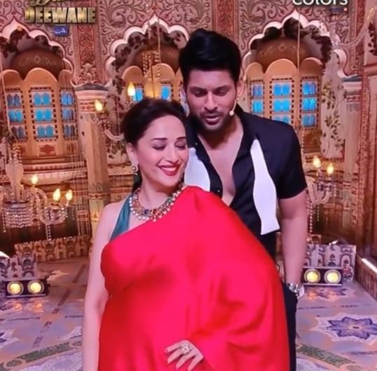 Madhuri Dixit and Siddharth Shukla