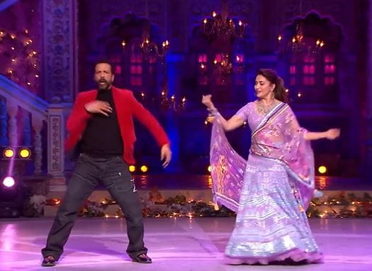 Madhuri Dixit and Jaaved Jaaferi