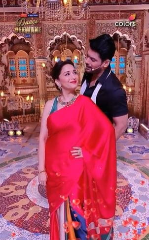 Madhuri Dixit and Siddharth Shukla