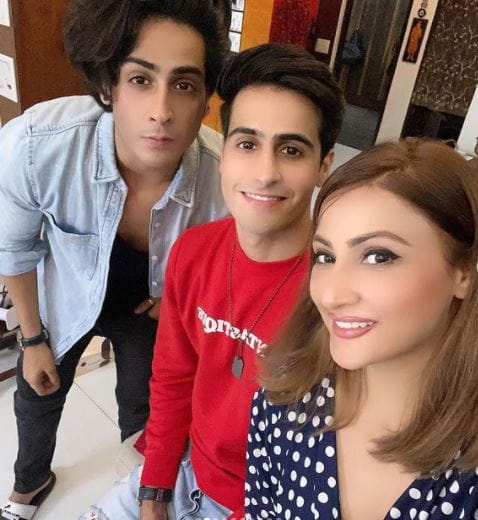 Urvashi Dholakia With Her Twin Sons