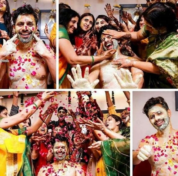 Rahul Vaidya and Disha Parmar's Haldi Ceremony