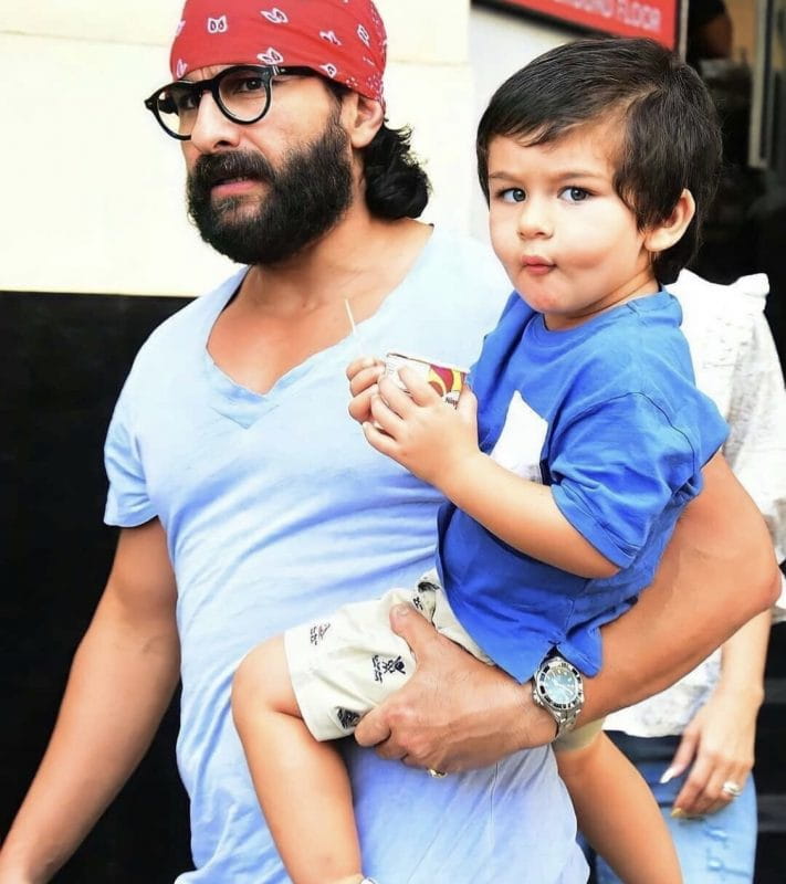 Saif Ali Khan and Taimur