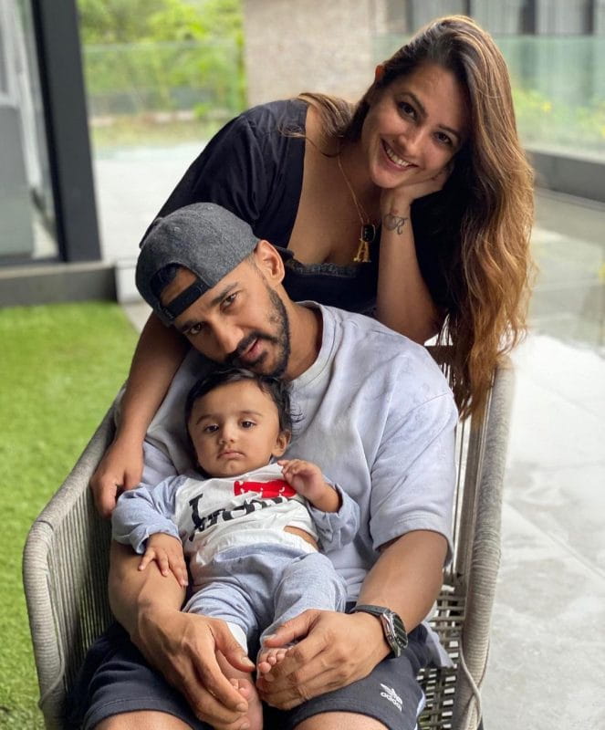 Anita Hassanandani with son Aaravv