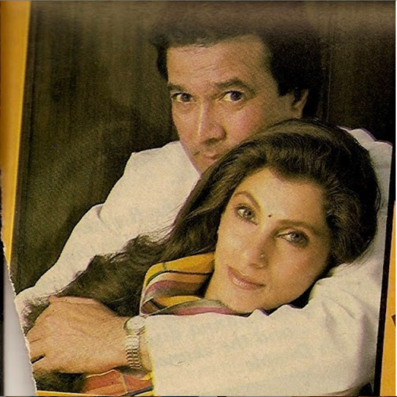 Dimple Kapadia and Rajesh Khanna