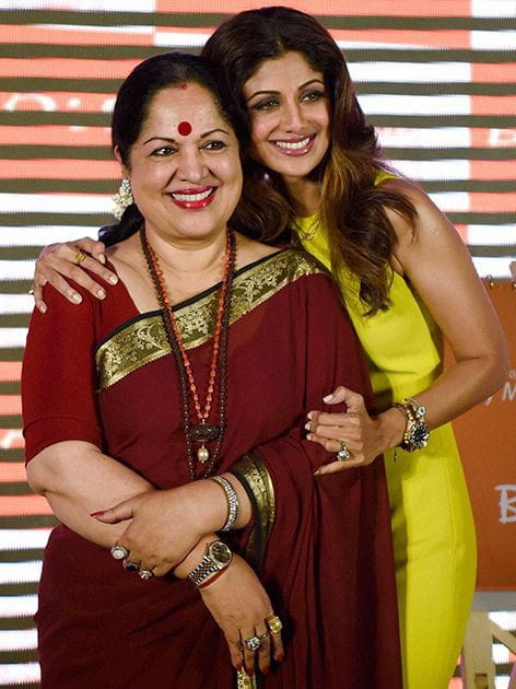 Shilpa Shetty and Her Mother
