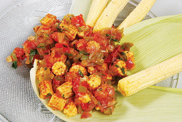 Baby Corn-Tomato Masala
