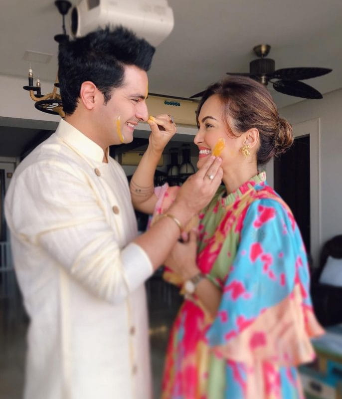 Nisha Rawal and Karan Mehra