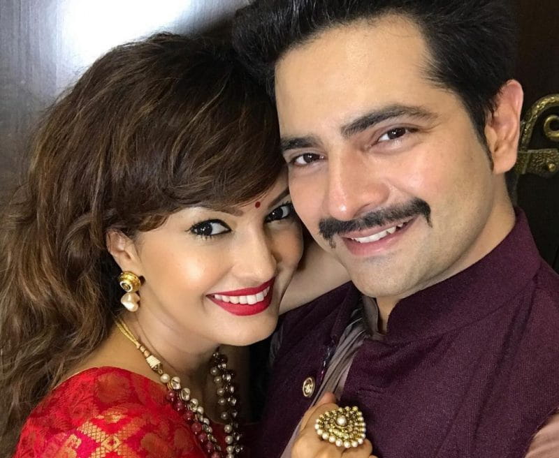 Nisha Rawal and Karan Mehra