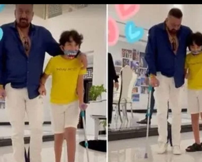 Sanjay Dutt and His Son