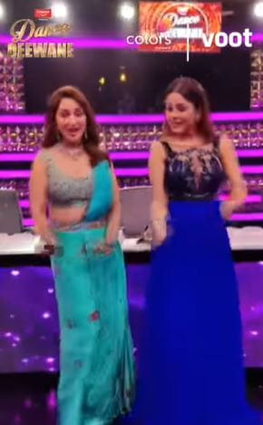 Madhuri Dixit and Shehnaaz Gill