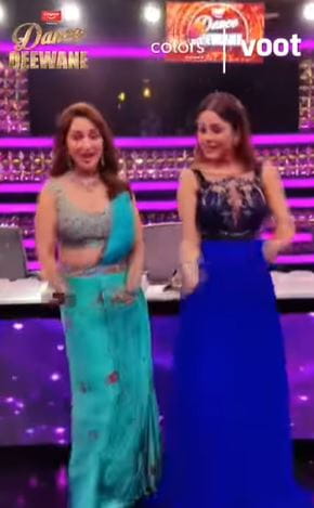 Madhuri Dixit and Shehnaaz Gill