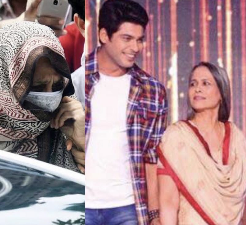 Sidharth Shukla With His Mother