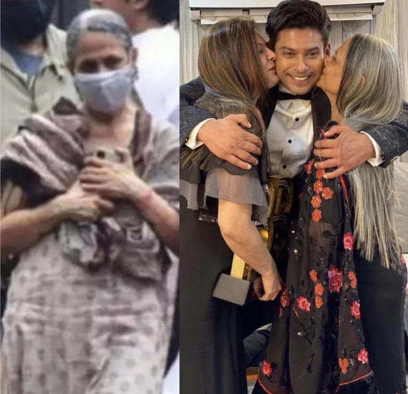 Sidharth Shukla With His Mother