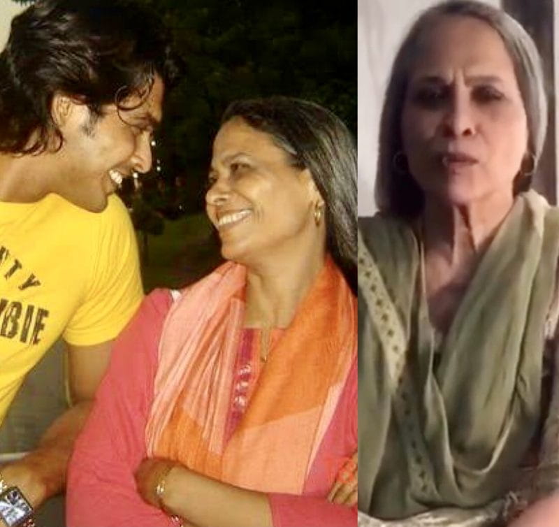 Sidharth Shukla With His Mother