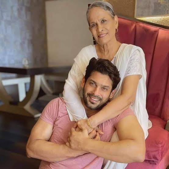 Sidharth Shukla With His Mother