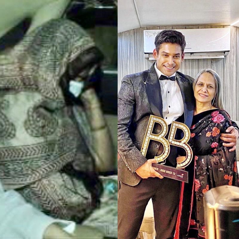 Sidharth Shukla With His Mother