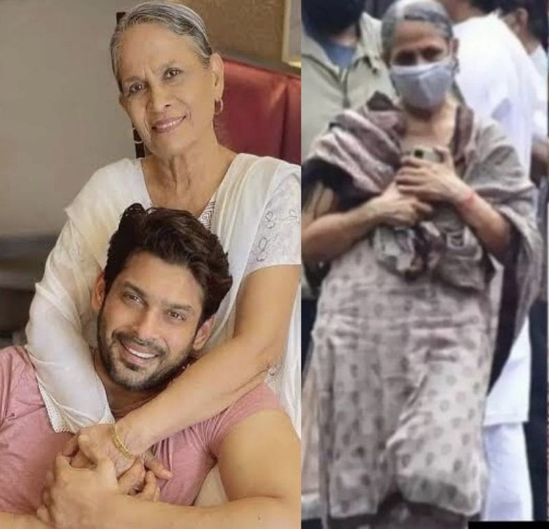 Sidharth Shukla With His Mother