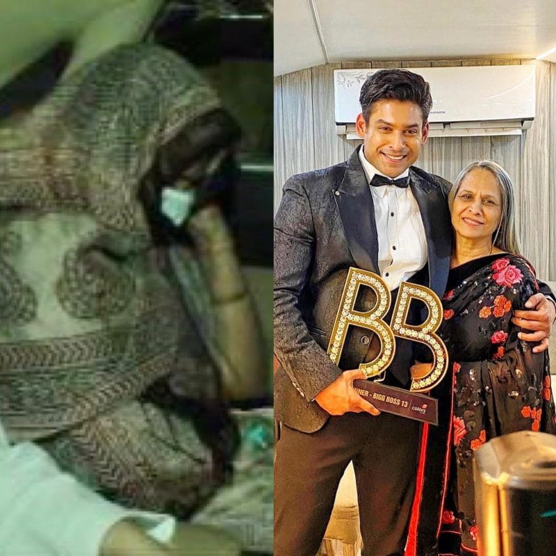 Sidharth Shukla With His Mother