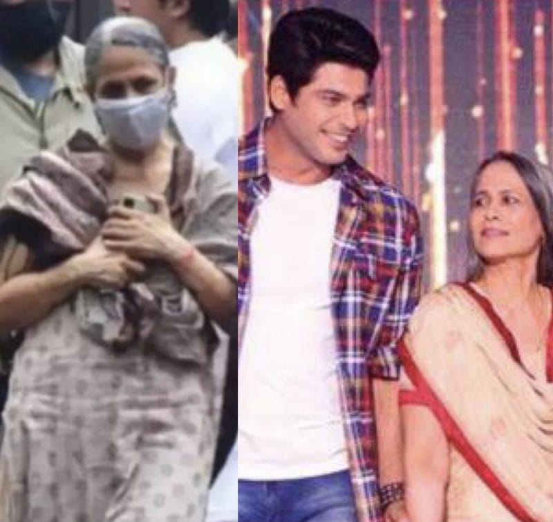 Sidharth Shukla With His Mother