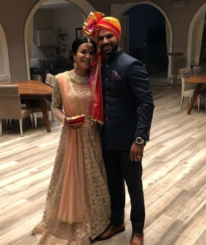 Shikhar Dhawan and Aesha