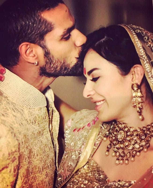 Shikhar Dhawan and Aesha