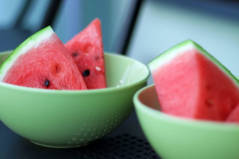 milk and watermelon