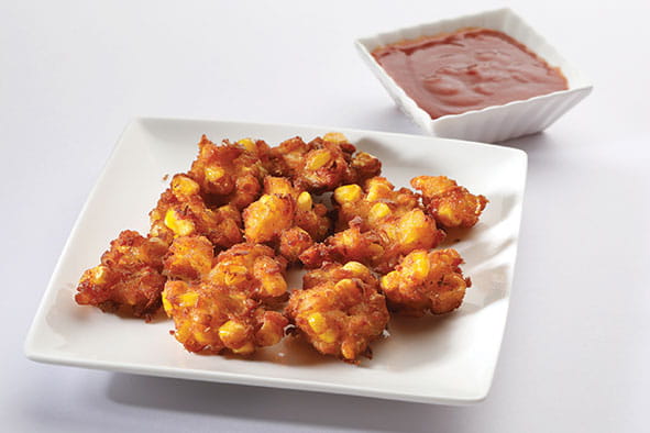 Spicy Sweet Corn-Oats Fritters