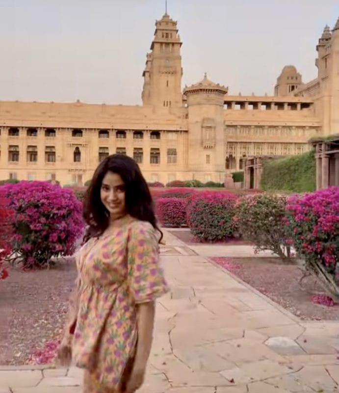 Jhanvi stayed at Umaid Palace in Rajasthan