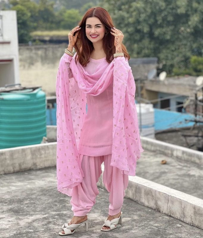 Embroidered Georgette Pakistani Suit in Pink – Common Kiwi