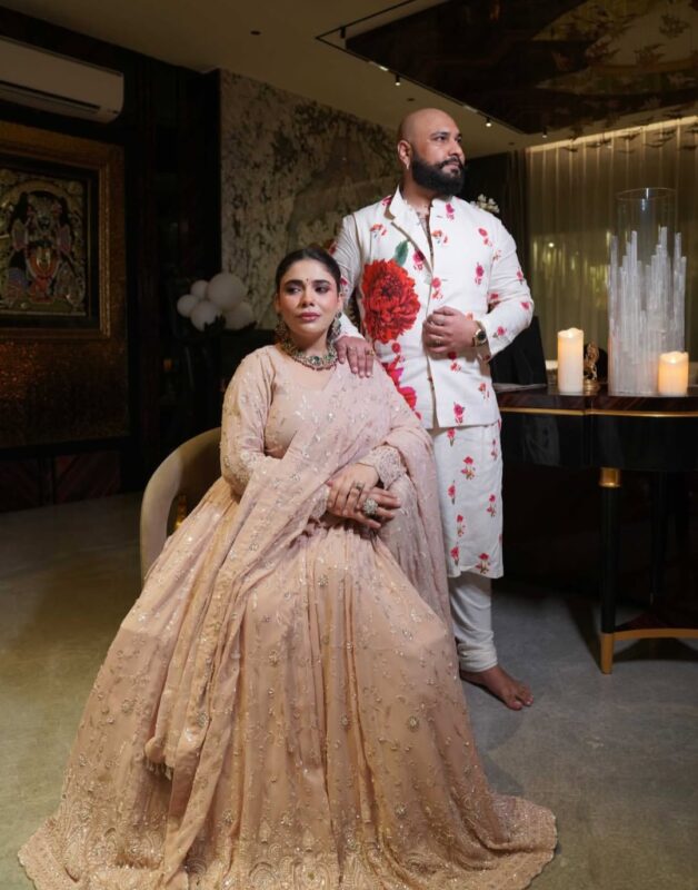 singer B Praak and wife