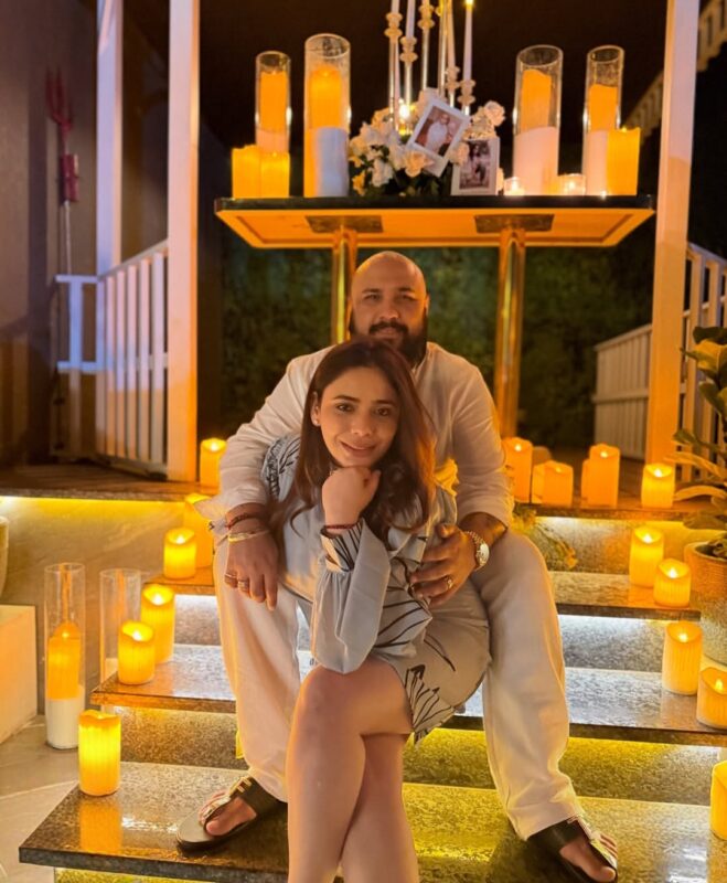 singer B Praak and wife