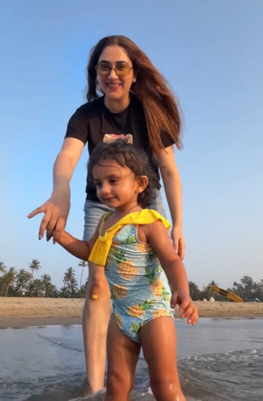 Rahul Vaidya and Disha Parmar Daughter Navya