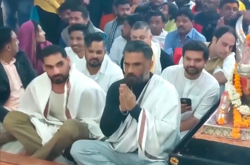 Suniel Shetty and son Ahan Shetty