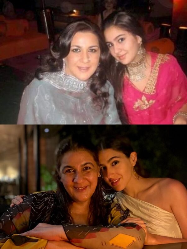 Sara Ali Khan with her Mom
