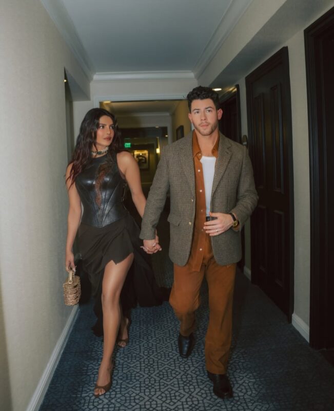 Nick Jonas wears Priyanka Chopda