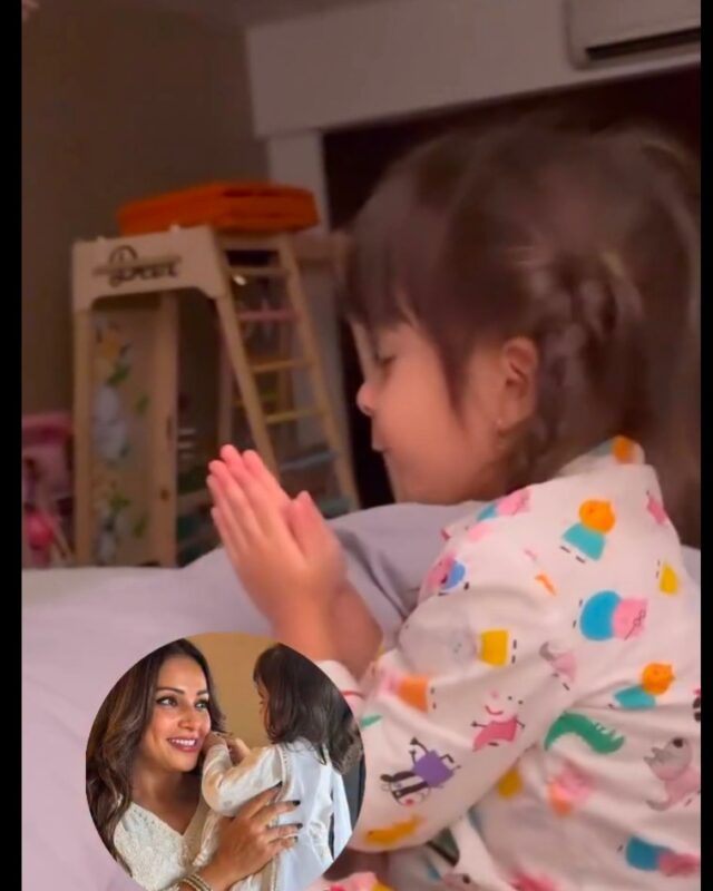 Bipasha Basu with her daughter